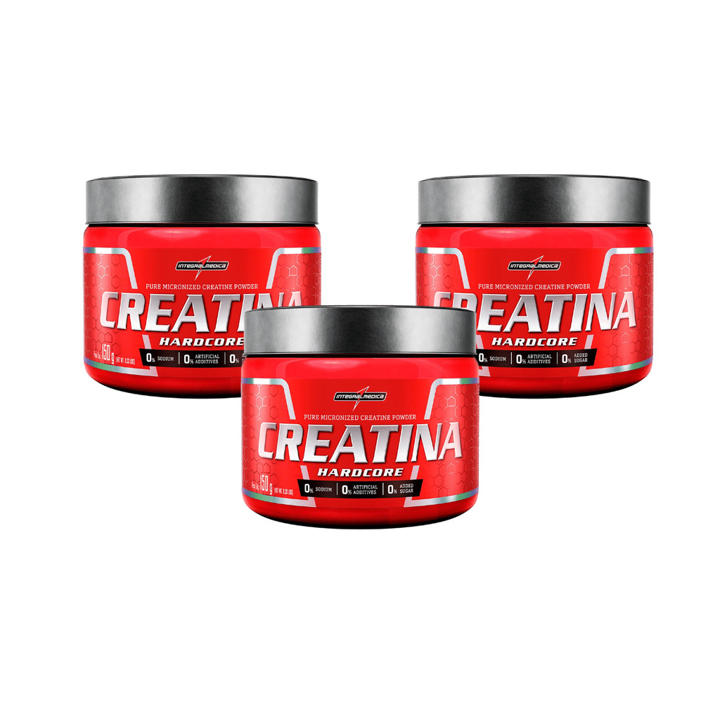 Kit 3 und Creatina 100% Pura 150g - Integralmédica em Oferta na Shopee