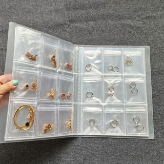 84/160 Grade Transparente Caixa de Armazenamento de Jóias Ziplock Anti-Oxidação para Anéi…