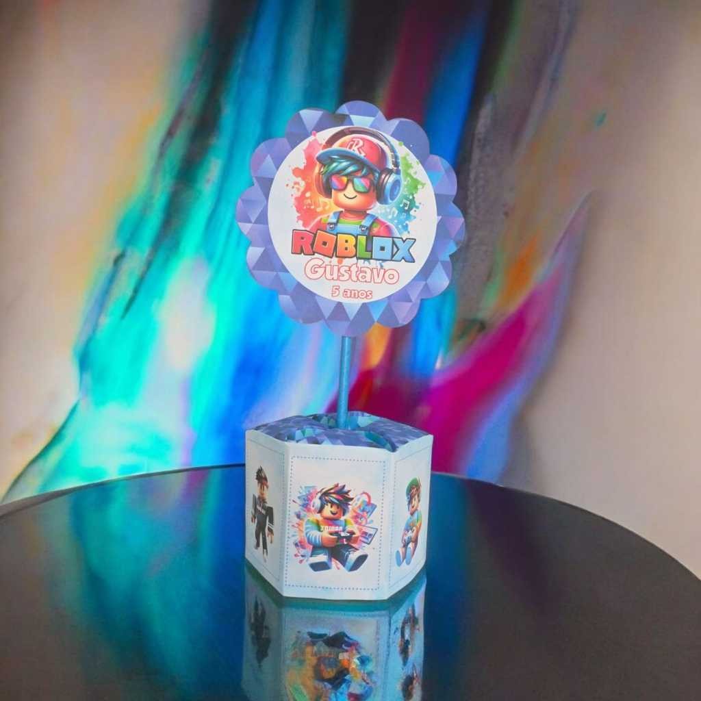 10 Unidades Centro de mesa Festa Infantil Roblox — imagem 2 de 2