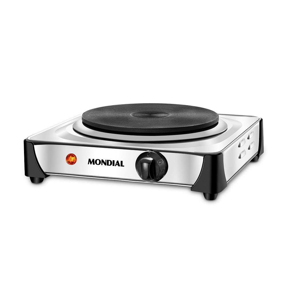Fogão Elétrico Fast Cook Mondial Inox 1000W FE-04