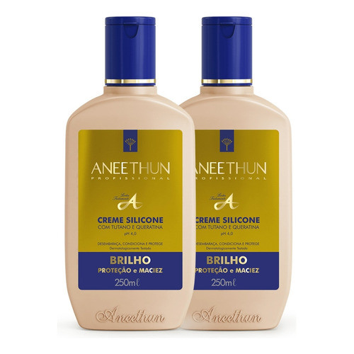 Kit Creme De Silicone Aneethun Linha A 250ml Cada 2 Unidades