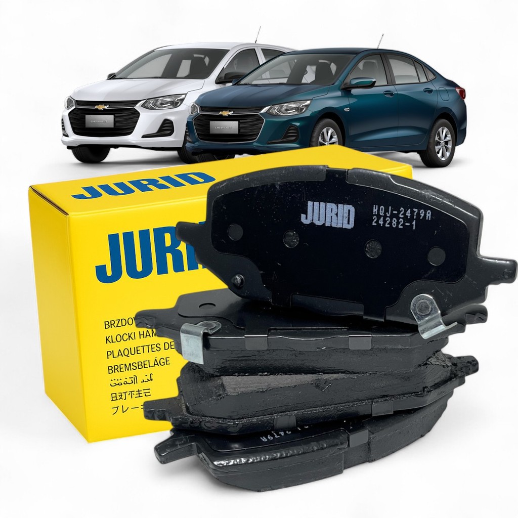 Pastilha Freio Dianteiro com Sensor JURID HQJ2479A – GM Onix Onix Plus 2020 a 2025 Original