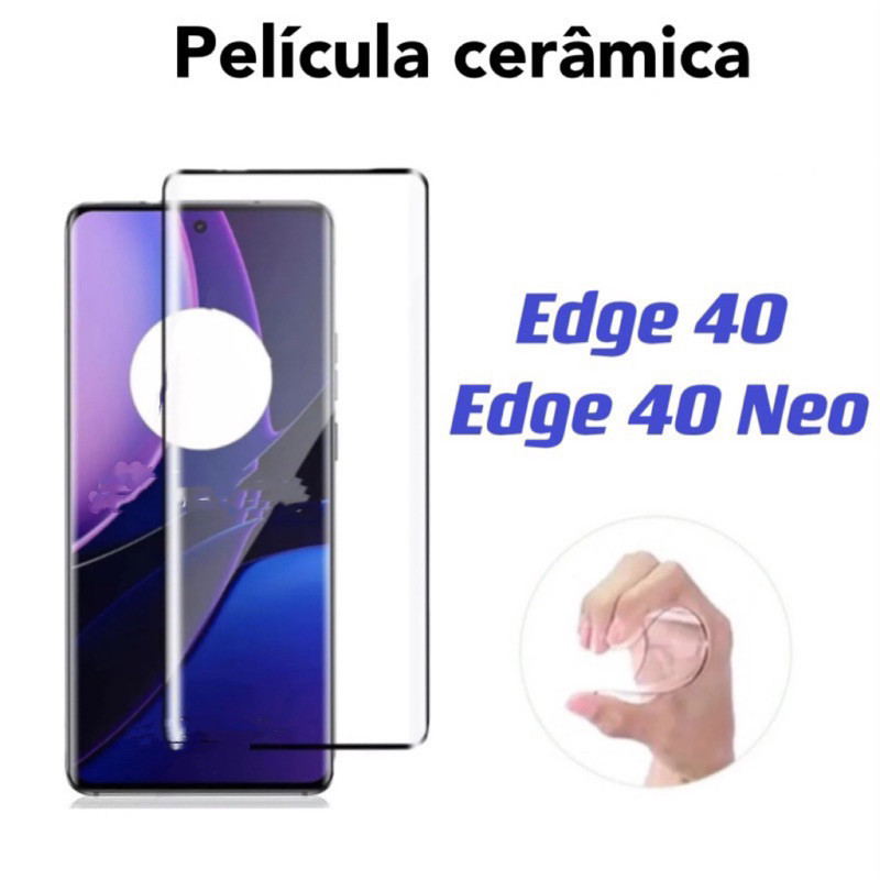 Kit Películas De Gel Hidrogel Cerâmica 3D 9D Flexível Para Motorola Edge 40 / Edge 40 Neo  protege a tela de celular em Oferta na Shopee