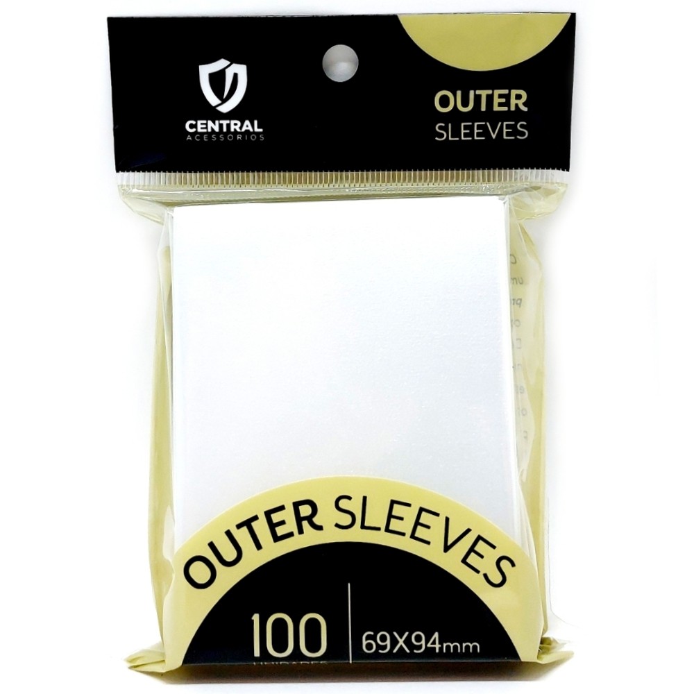 SLEEVE OUTER TRANSPARENTE 69X94mm CENTRAL ACESSÓRIOS 100 UNIDADES PROTETOR CARTAS POKÉMON TCG TRIPLO em Oferta na Shopee