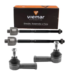 Kit Terminal Ponteira + Terminal Barra Axial Prisma Celta Classic Corsa Direcao Hidraulico Viemar