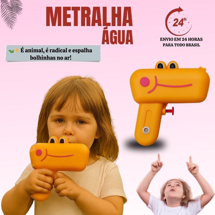 Máquina Pistola Lança Arma de Bolha Bolinha de Sabão Metralhadora Animal Brinquedo Crianças