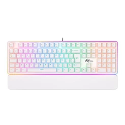 Teclado Mecanico Gamer Royal Kludge RK918, RGB, ABNT2, Switch Red, Branco, RK918-WHIT-H-POR