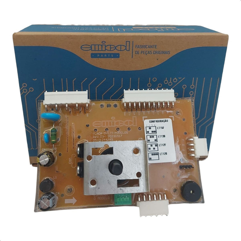 PLACA POTENCIA MAQ. LAVAR ELECTROLUX LT12B/F / LT13B / LT15F - BIVOLT 70201676 - EMICOL