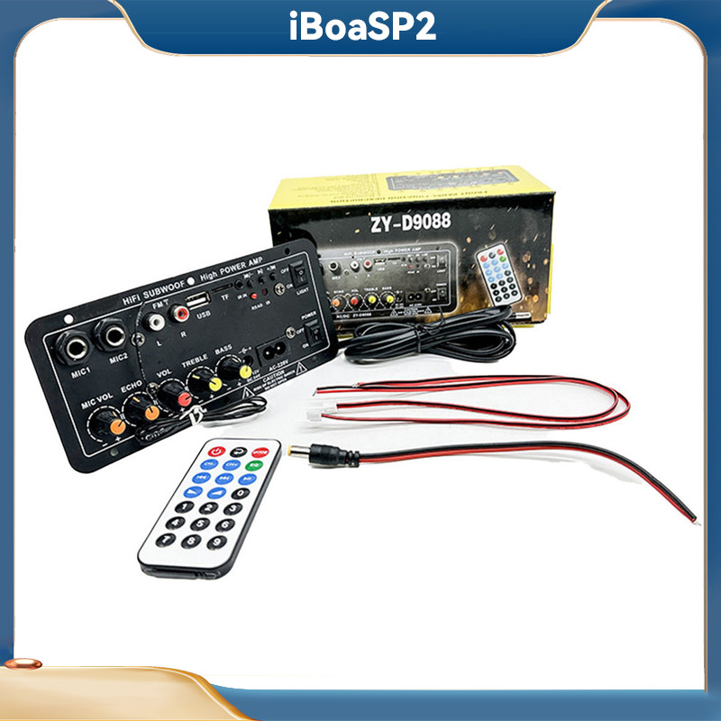 Placa Amplificadora Digital Bluetooth 5.0 Sub Dual Microfone Karaoke Amp Alto-Falante Home Theater DIY 30W MP3 em Oferta na Shopee