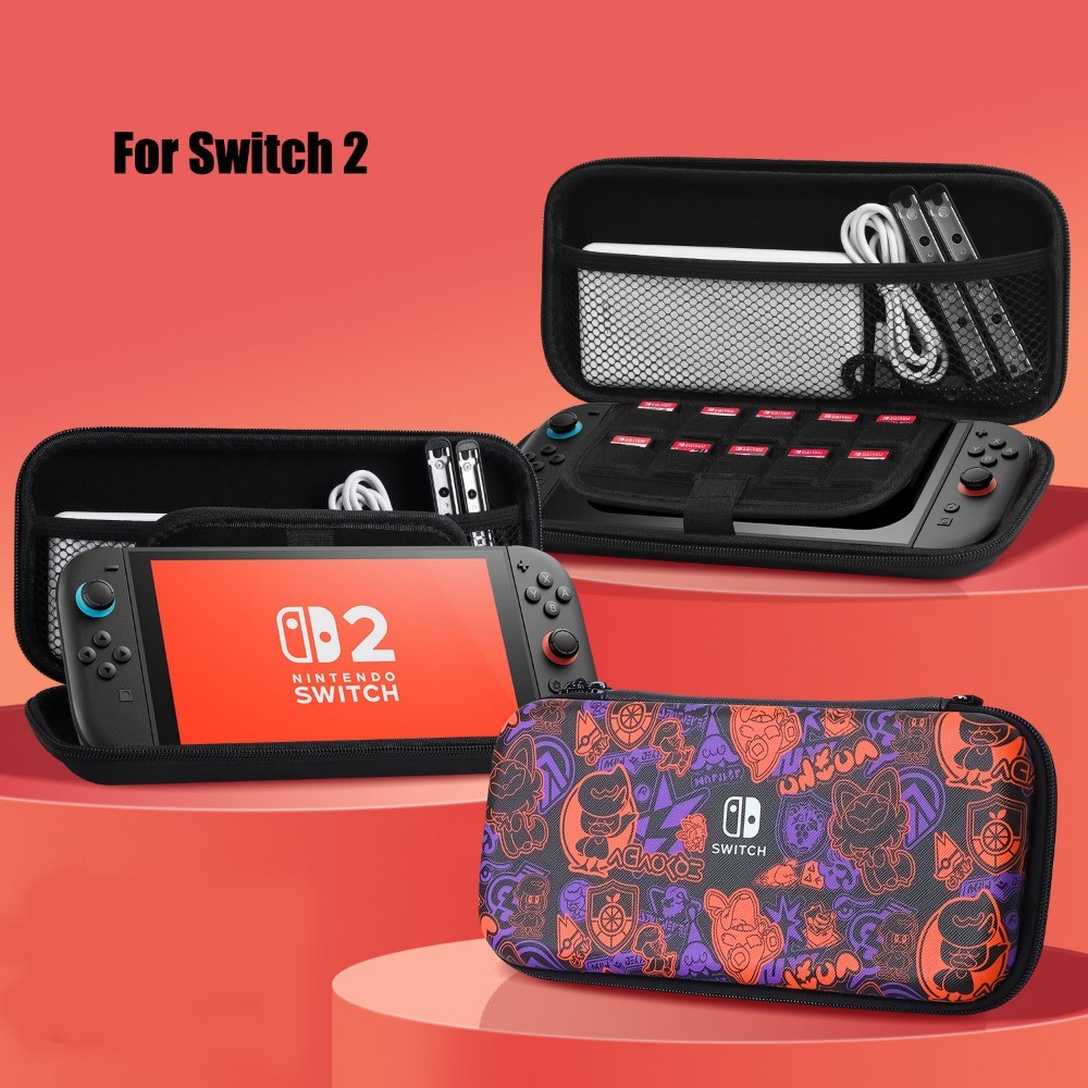 Pokémon Scarlet Violet Estojo De Transporte De Grande Capacidade Para Nintendo Switch 2 Slim Premium EVA Bolsa De Viagem