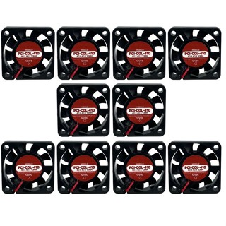 Kit 10 Pçs Ventoinha Cooler 40x40x10mm 40mm 4cm 12v em Oferta na Shopee