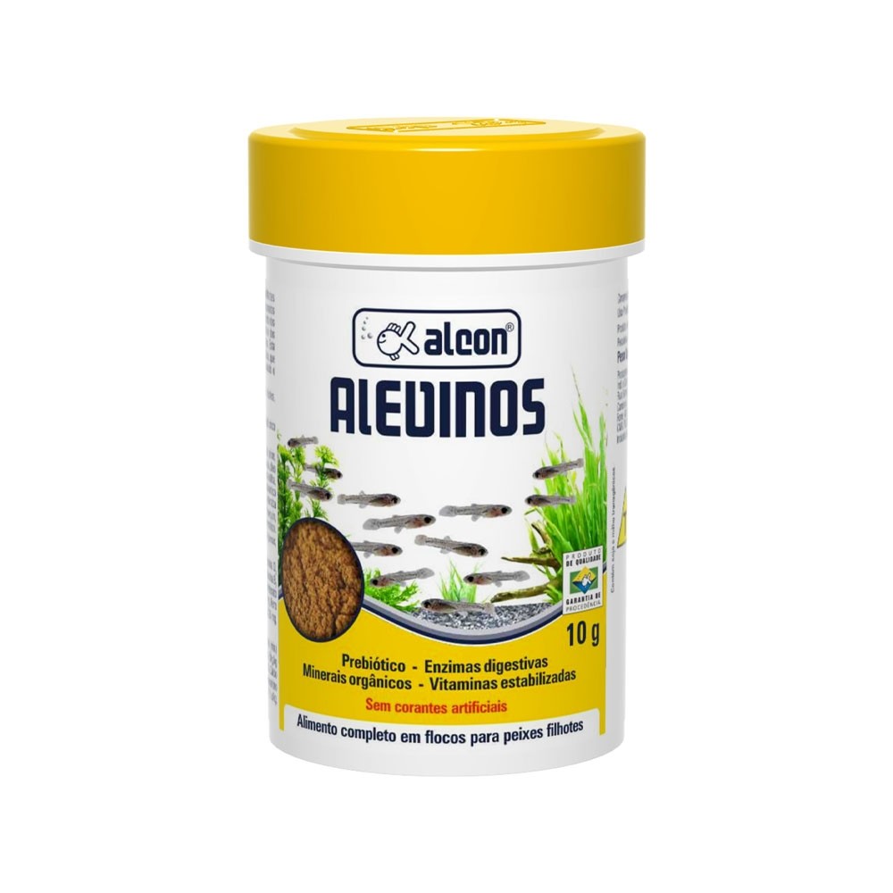 Alcon Alevinos 10g - Alimento completo em flocos para peixes filhotes