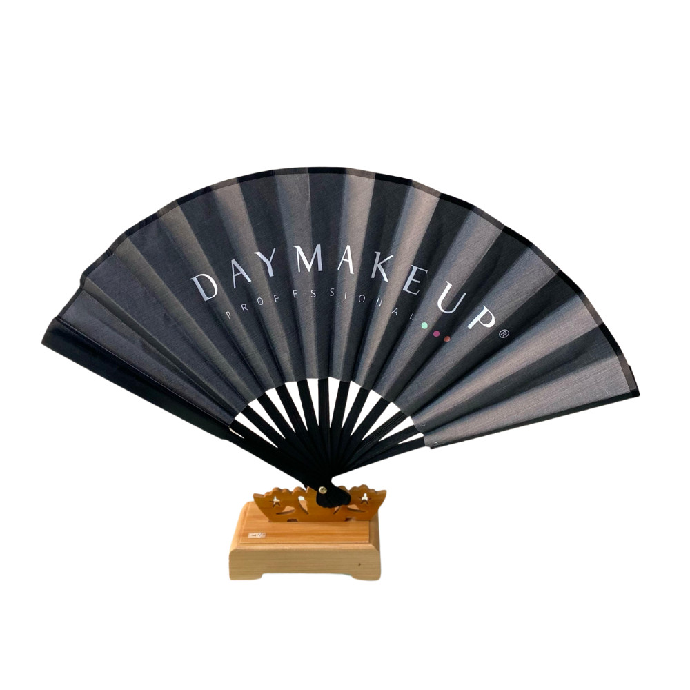Leque para Maquiagem Makeup Fan Black - Day Makeup