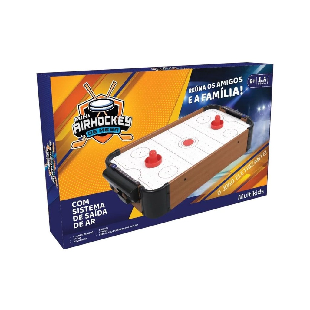 Brinquedo Jogo Para Crianças Mini Air Hockey Recomendado Para Crianças á Partir de 3 Anos Multikids - BR2073 em Oferta na Shopee