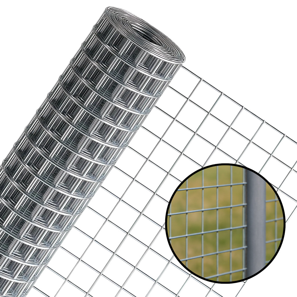 Tela Soldada 25mm Multiuso Alvenaria Proteção Portões Pets Jardim 10m X 0,50m em Oferta na Shopee