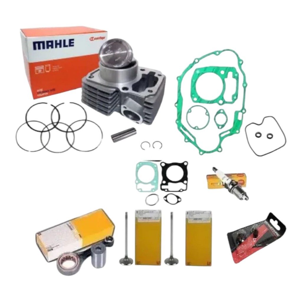 Kit Cilindro Motor Biela Válvula Junta 150 Titan Fan Bros com vela