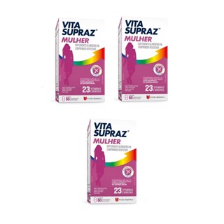 Kit 3 Suplemento Vita Supraz Mulher Imunidade Vitamina 60cps em Oferta na Shopee