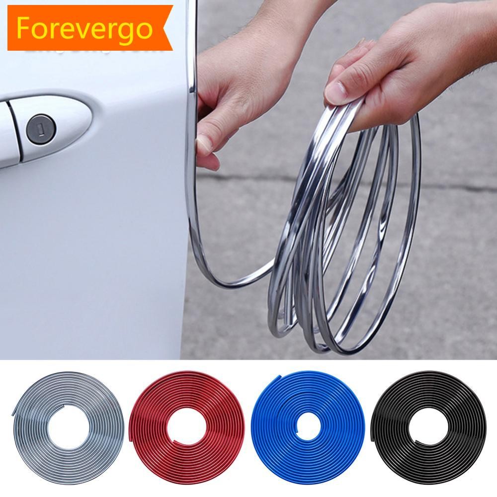 forevergo 2/5/10m Tiras De Proteção De Borda De Porta De Carro Isolamento De Ruído Selante Cromadas Tira De Vedação De B