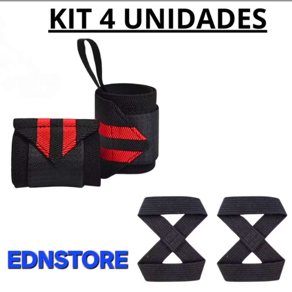 KIT MUNHEQUEIRA PROFISSIONAL PREMIUM + STRAP 8 100% ALGODÃO