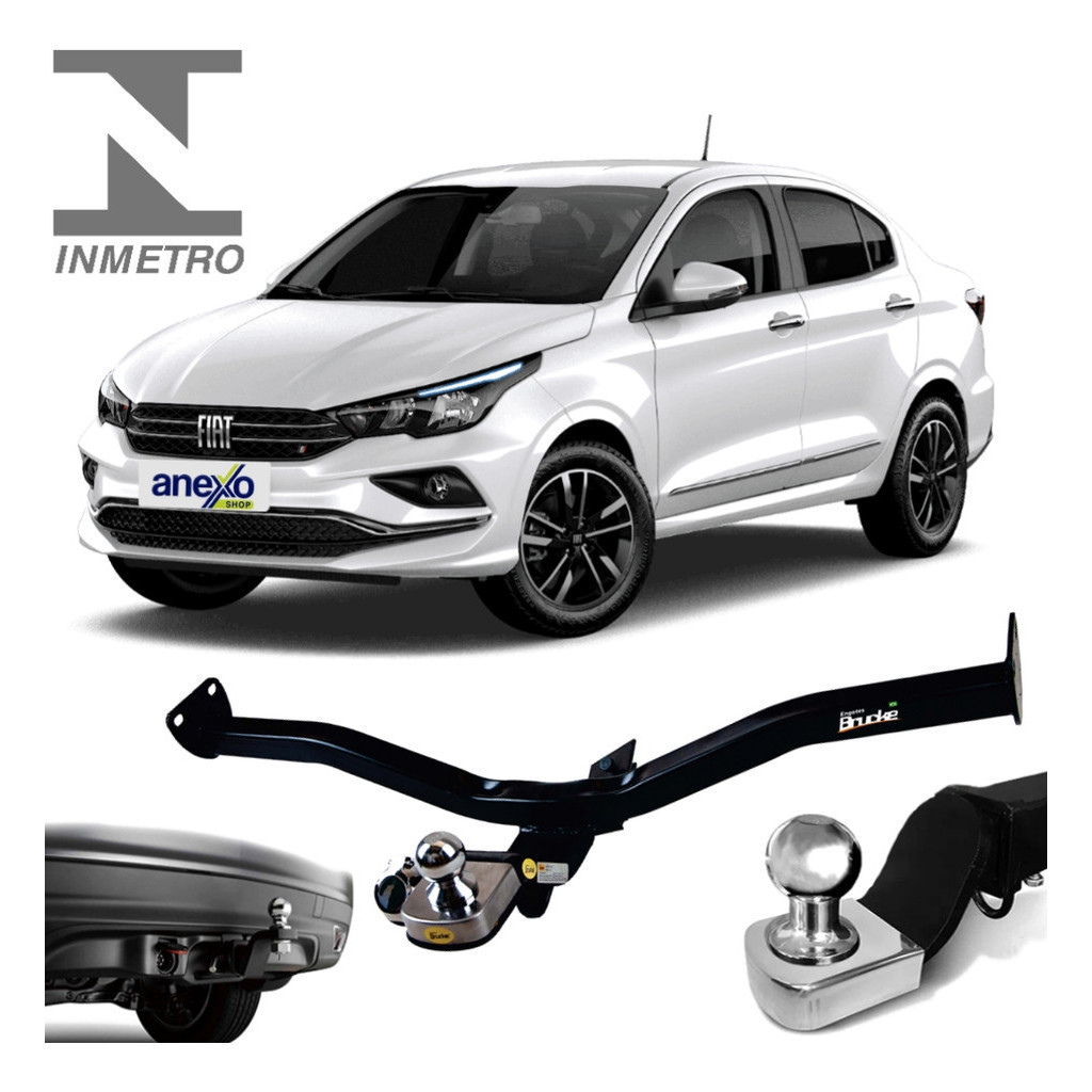 Reboque Fiat Cronos 2017 A 2024 Tração 700kg Engate pleto tOP