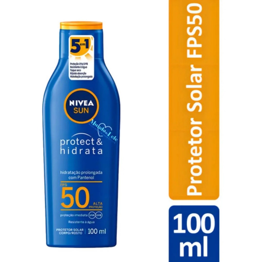 NIVEA - Kit Protetor Solar FPS 50 - 100ml + Protetor Solar Facial Toque Seco FPS 70 - 40ml — imagem 2 de 2