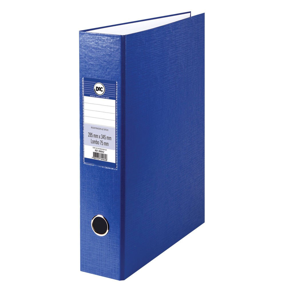 Registradora AZ ofício LL 2000AZ-5 Azul Dac em Oferta na Shopee
