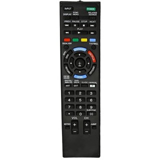 Controle Remoto Compatível com TV Sony Bravia, Smart TV, Botões de Navegação e Funções Multimídia, Preto