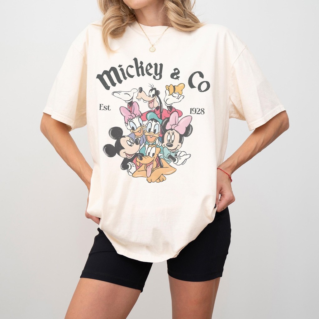 [Camiseta Premium Algodão Puro]LA Plus Camisa geek divertida estampada com o Castelo do land, unissex feminina#156