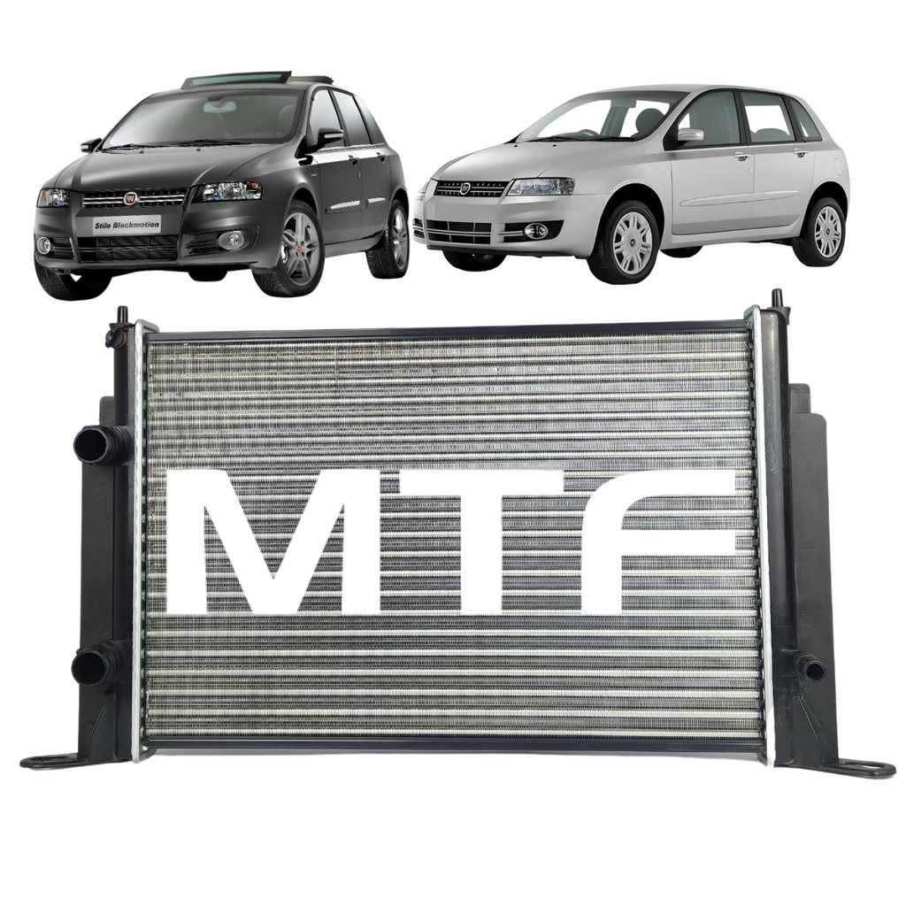 Imagem Radiador Mtf Stilo 1.8 2.4 2002 2004 2006 2008 2010 2012 Com Ar