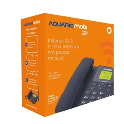 Telefone Celular Fixo de Mesa Aquário 4G Dual Chip com Wifi Plug And Play