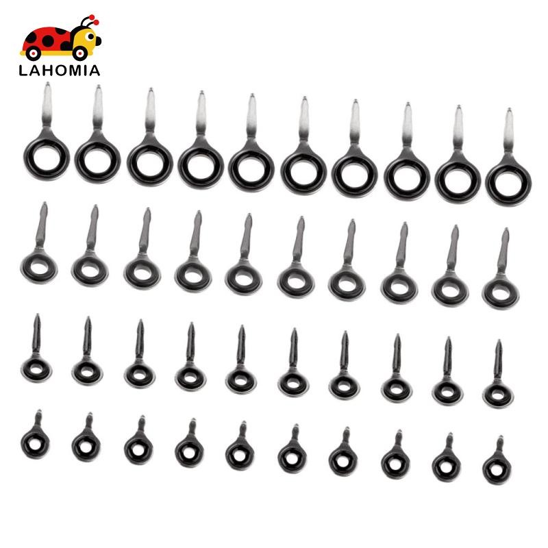 [LAHOMIA] 40 Peças Guias De Anel De Olhos De Vara De Pesca 1.5 Mm 2 2.5 4 Kit De Reparo
