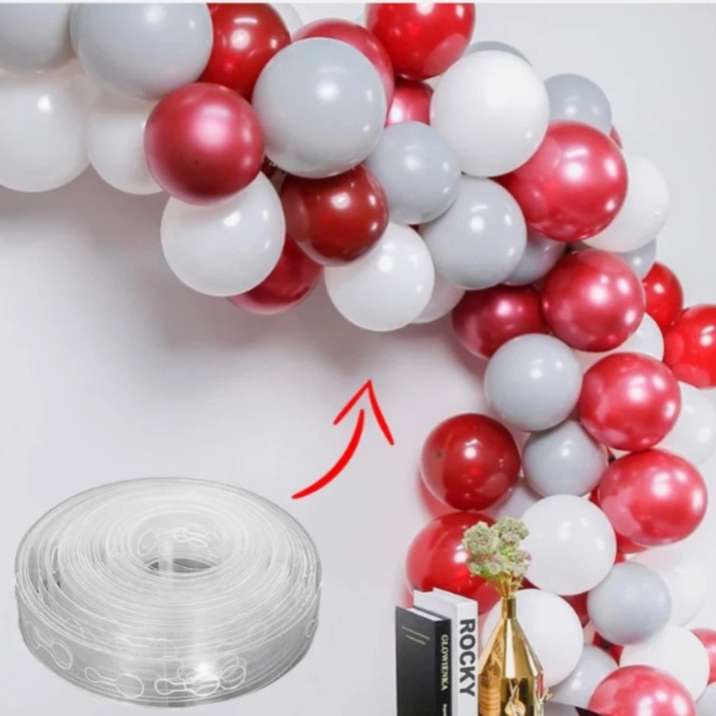 Fita de 5m Para Arco Desconstruído Balão Bexiga Suporte Para Festa