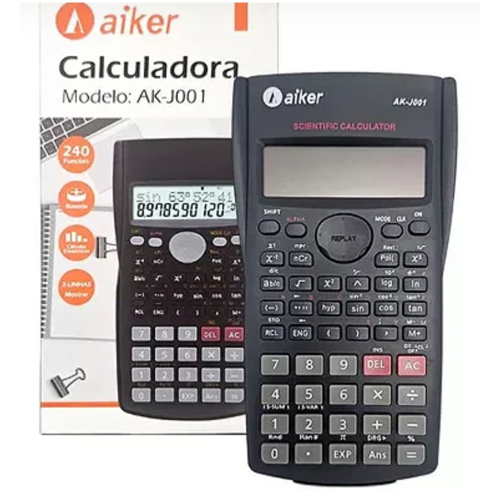 CALCULADORA CIENTIFICA 240 FUNCOES AK-J001 AIKER
