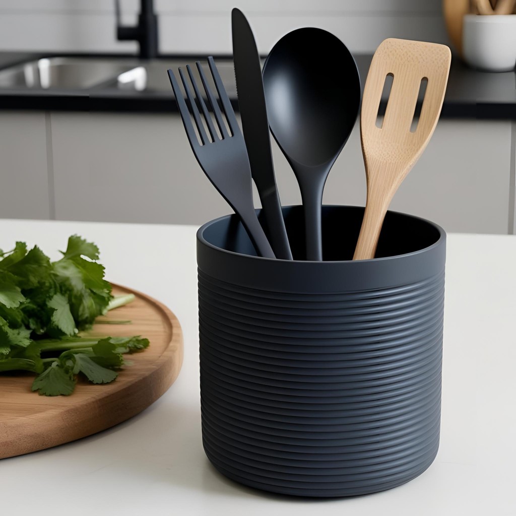 Organizador De Bancada Pote Para Utensílios de Cozinha Talheres em Oferta na Shopee