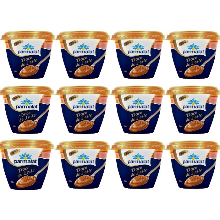 Doce de Leite Parmalat Uruguai Pote 350G - 12 Unidades