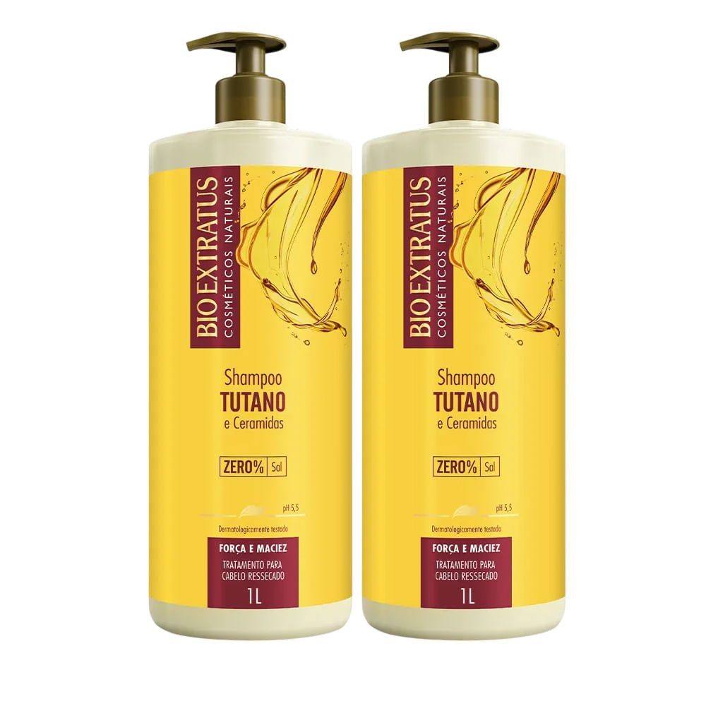 Kit Shampoo Bio Extratus Tutano Ceramidas 1L - 2 Unidades - Beauty