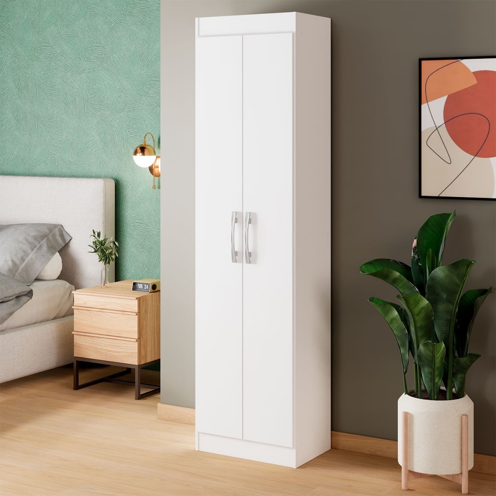 Armário Multiuso Assis 2 Portas Multiuso 4 Prateleiras - Pnr Móveis em Oferta na Shopee