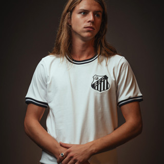 Camisa Santos Retrô Vintage Masculina Oficial em Oferta na Shopee