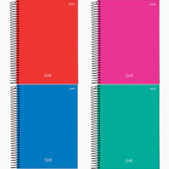Caderno Universitário 1x1 80F Slim Stiff–4 Unidades Sortidas