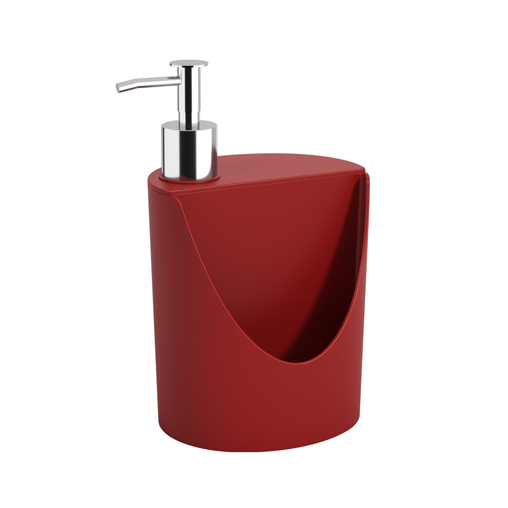 Porta Detergente 600ml Plástico Romeu Julieta Organização Cozinha Vermelho Bold