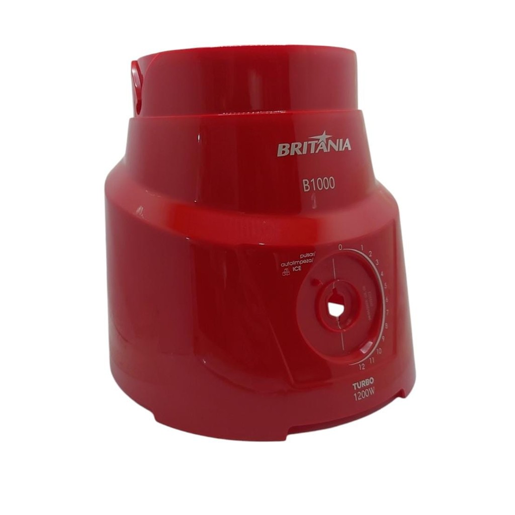 Carcaça Sem Fundo Liquidificador Britânia B1000 Vermelho