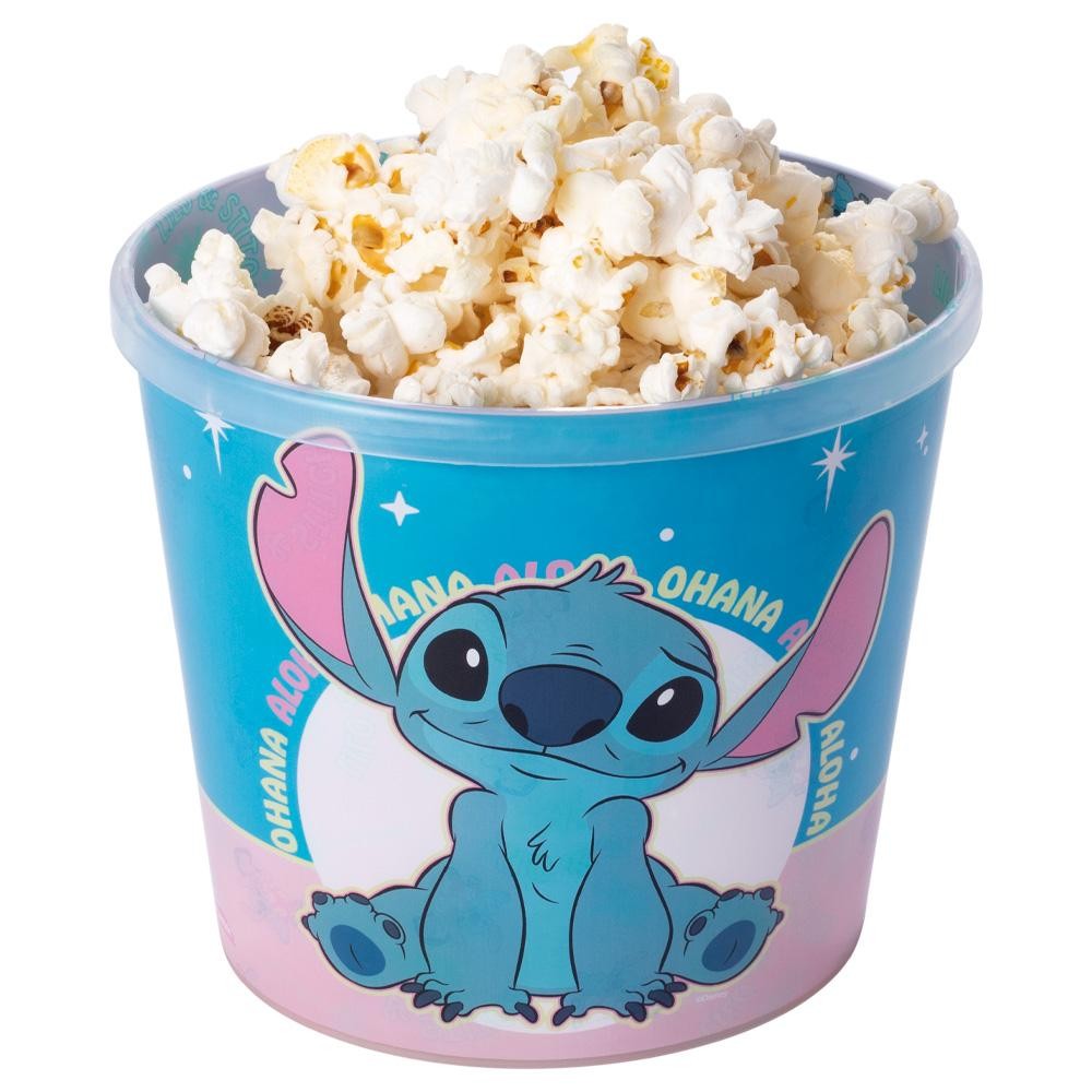 Balde Pote Pipoca Lilo Stitch Ohana Disney Plasútil - Home & Living