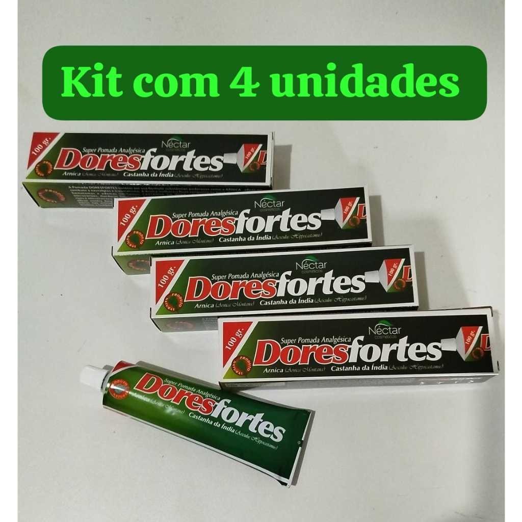 kit com 4 unidades pomada DORESFORTES - Nectar 100grs em Oferta na Shopee