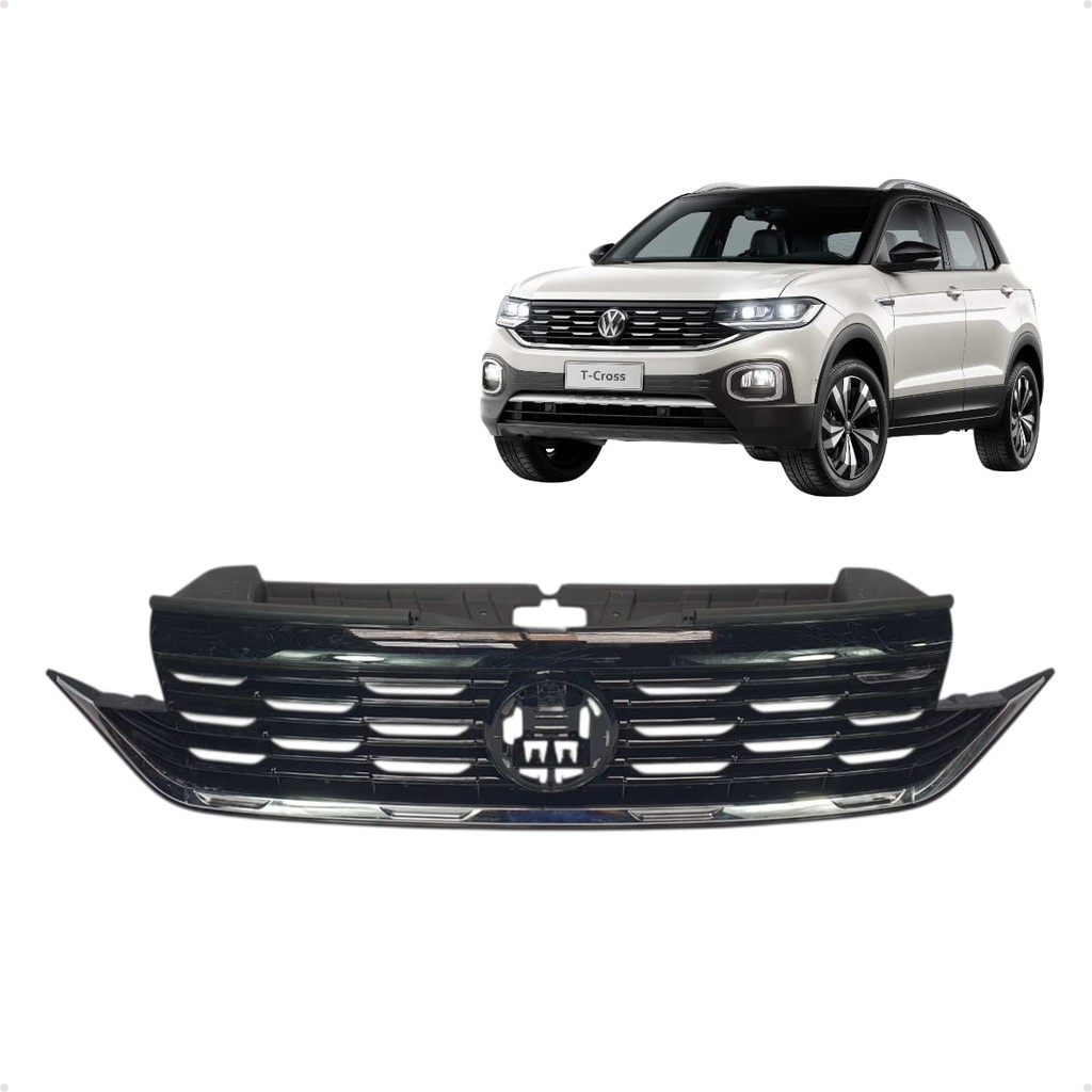 Grade Parachoque Dianteiro Volkswagen T-Cross 2020/2022