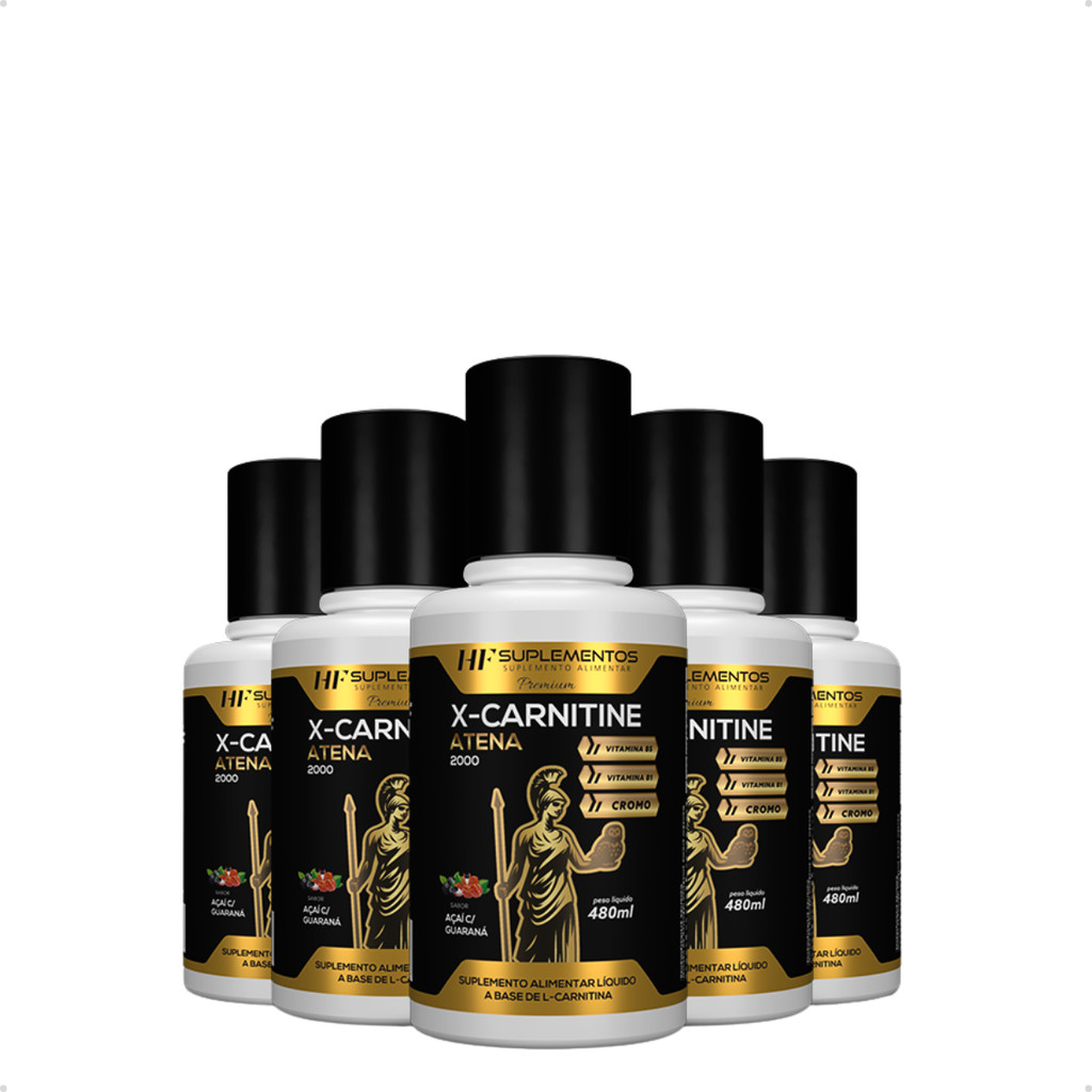 5X X-CARNITINE 2300 CROMO 480ML ACAI GUARANA HF SUPLEMENTS