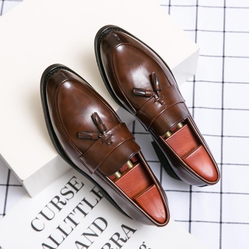 Sapatos Mocassins Formais Masculinos De Luxo Com Borla , Clássico , De Boa Qualidade , Respirável , Condução Italiana