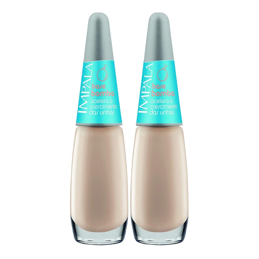 Kit 2 Esmalte Impala Base Bomba Acelerador De Crescimento em Oferta na Shopee