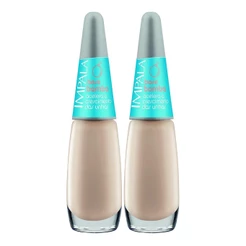 Kit 2 Esmalte Impala Base Bomba Acelerador De Crescimento