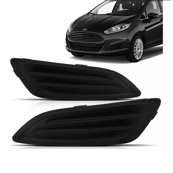 Grade Auxiliar Milha Ford New Fiesta 2014 2015 16 Sem Furo
