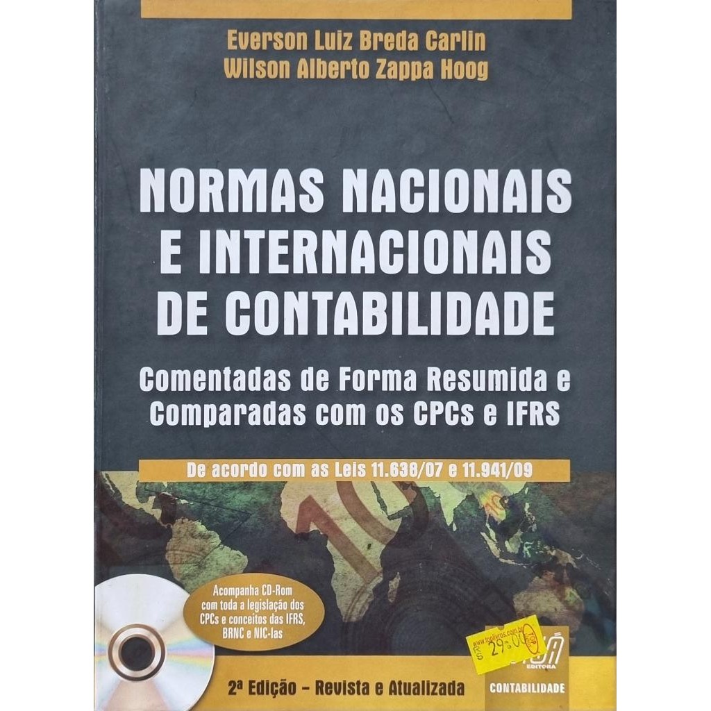 Livro: Normas Nacionais e Internacionais de Contabilidade + CD-Rom (Outlet)